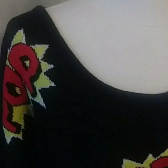 Xhilaration Cartoon POW Sweater Sz Xs - Picture 4 of 6